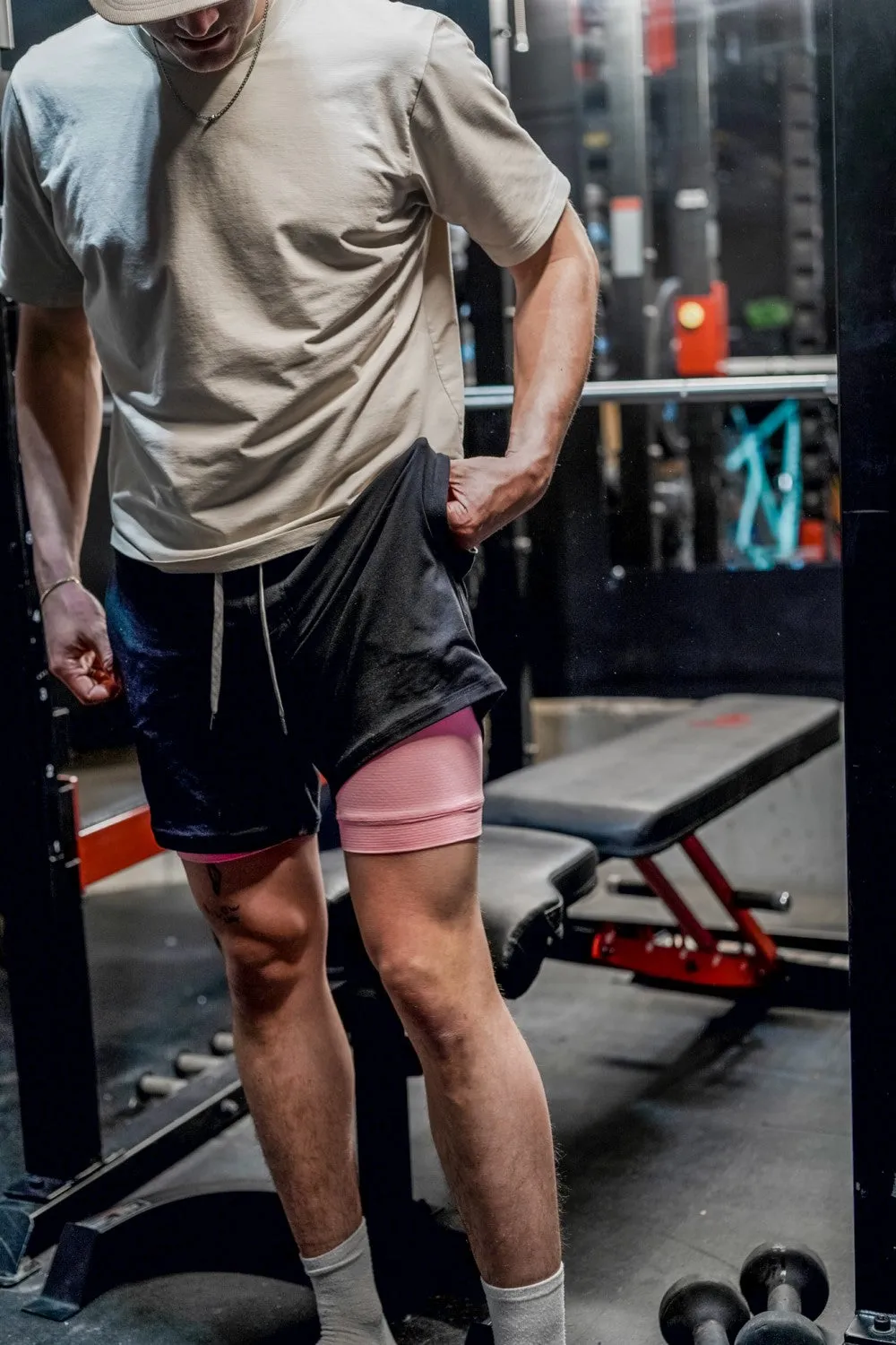 2 in 1 Stretch Short Lined Pickleball Workout Shorts