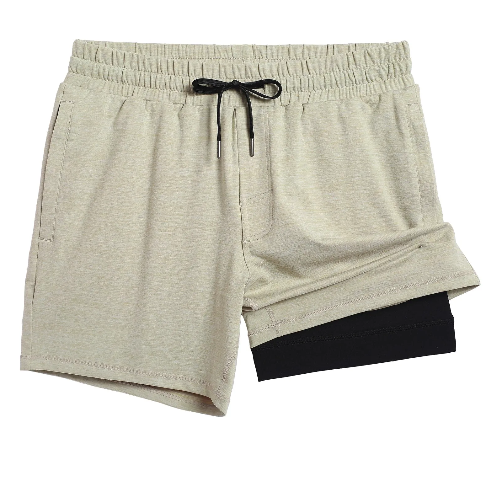 2 in 1 Stretch Short Lined Pickleball Workout Shorts