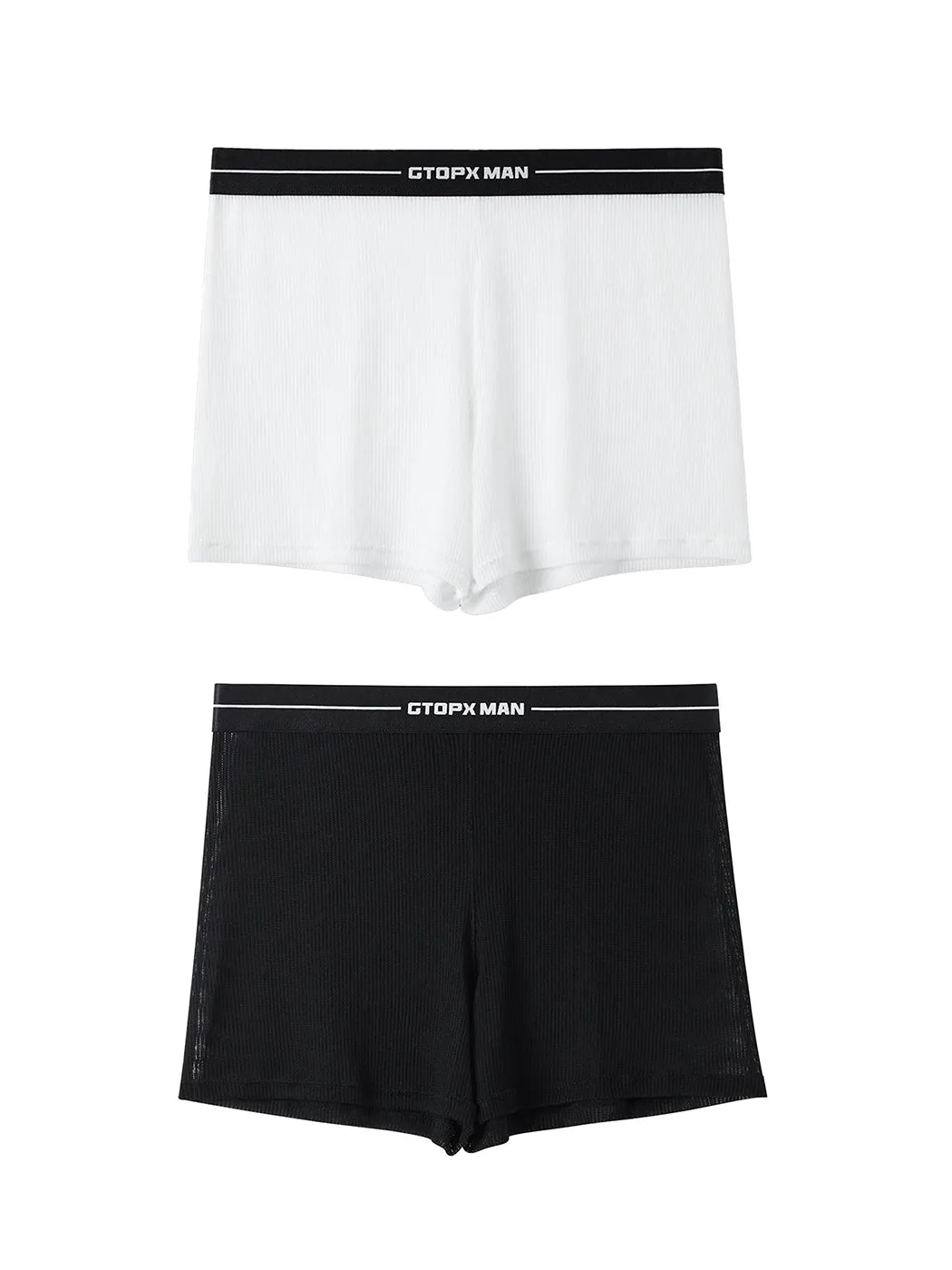 2 Pack Mens Breathable Mesh Boxer Shorts