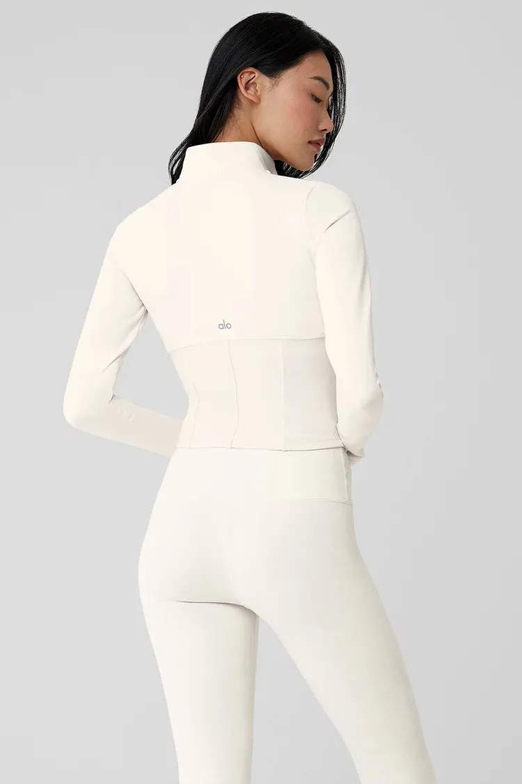 Alo Yoga Airbrush Corset Full Zip Jacket