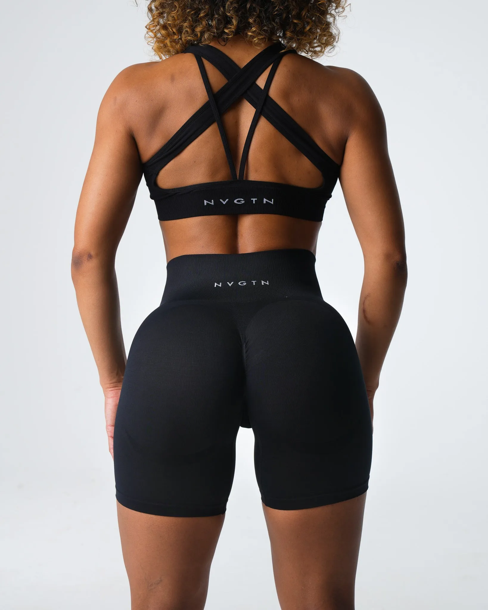 Black Contour 2.0 Seamless Shorts