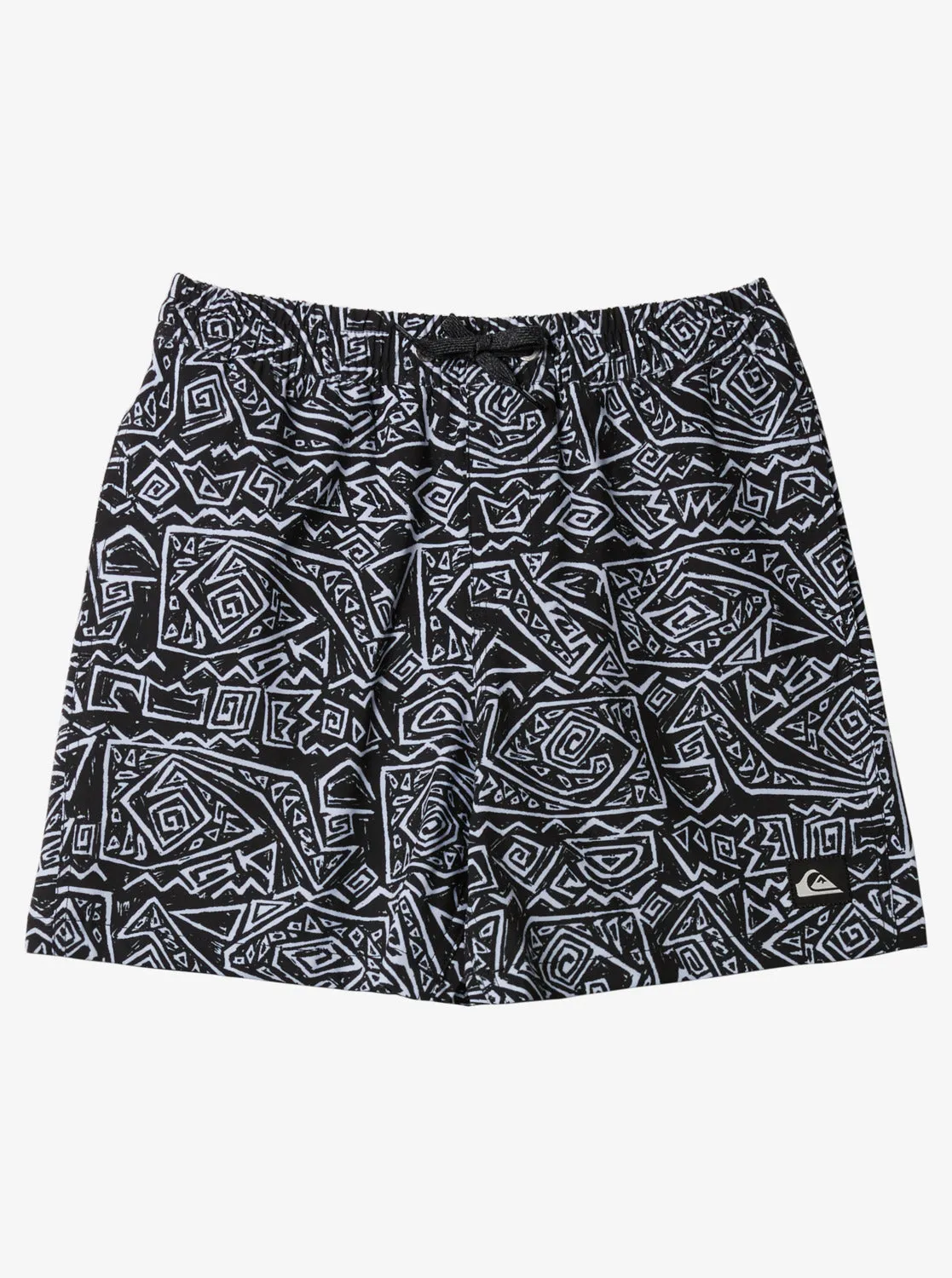 Boys 2-7 Surfsilk Mix Volley 14" Elastic Waist Shorts - Black