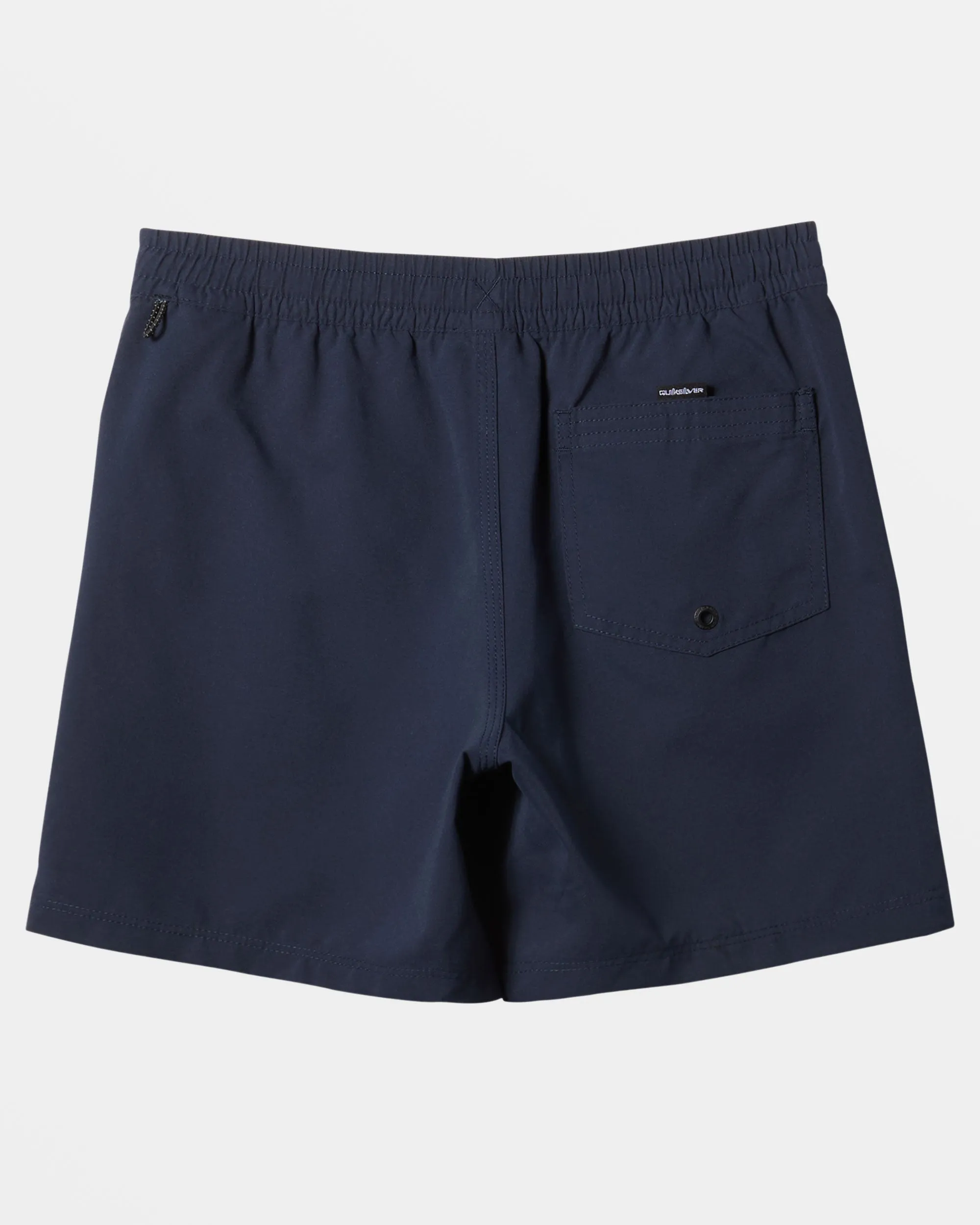 Boys 8-16 Everyday Solid Volley 14" Elastic Waist Shorts - Dark Navy