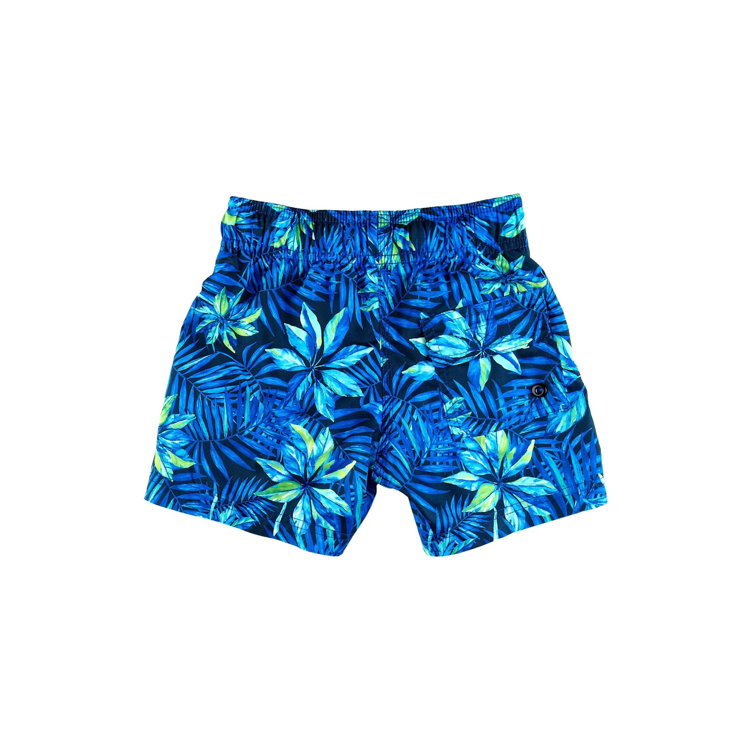 BOY'S SWIM SHORTS GREEN LEAVES