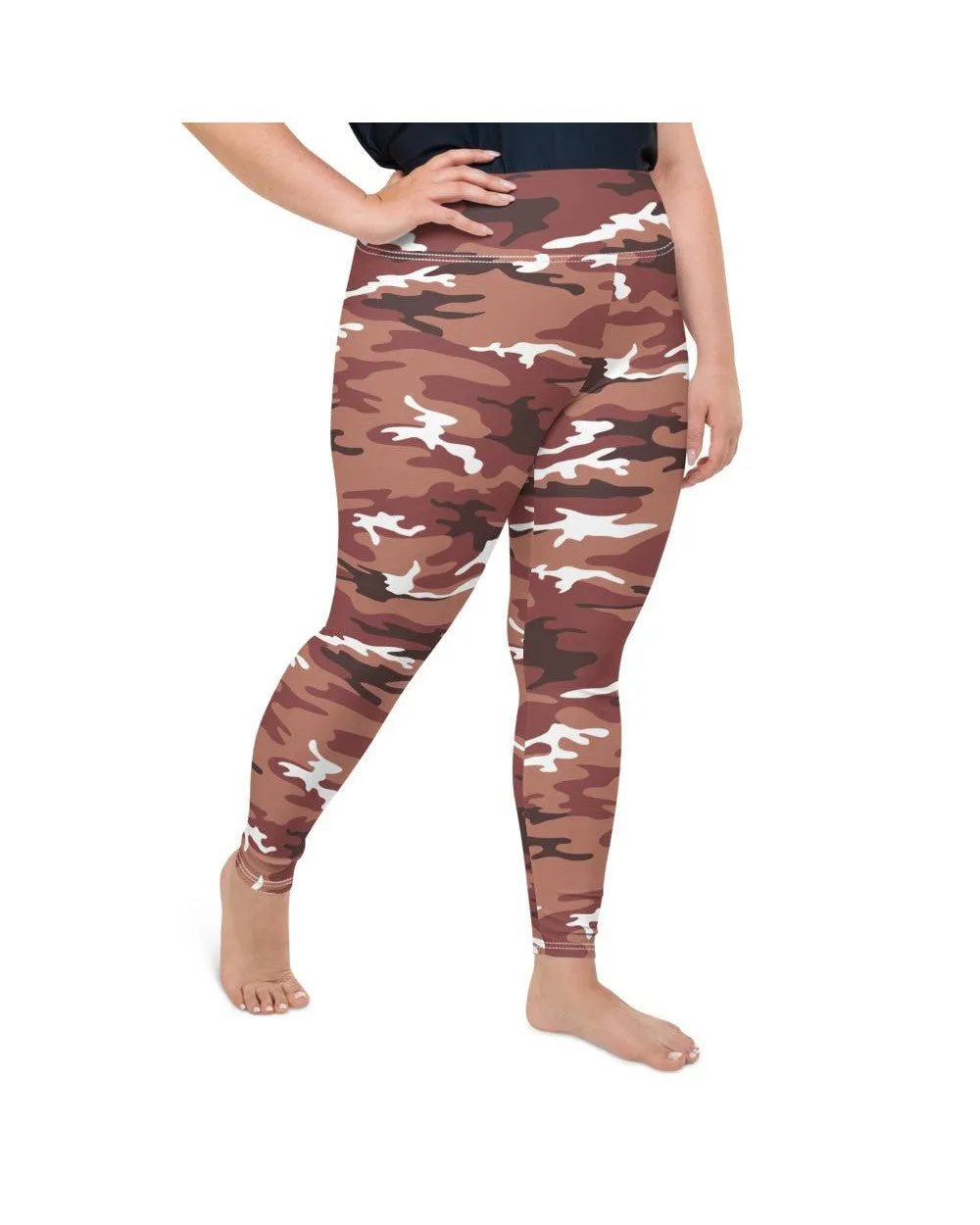 Brown Camo Plus Size Leggings