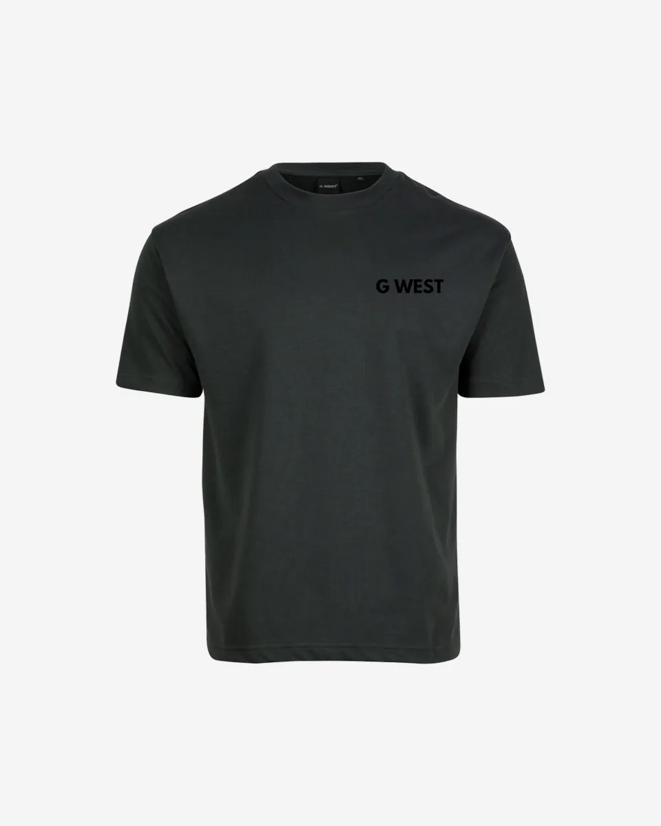 G WEST MENS LOGO KEEP DRY OVERSIZED TEE
