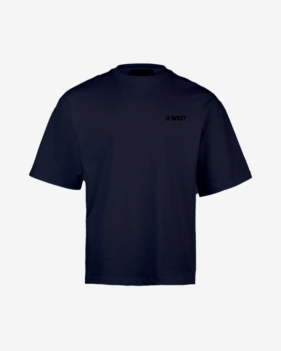 G WEST MENS LOGO KEEP DRY OVERSIZED TEE