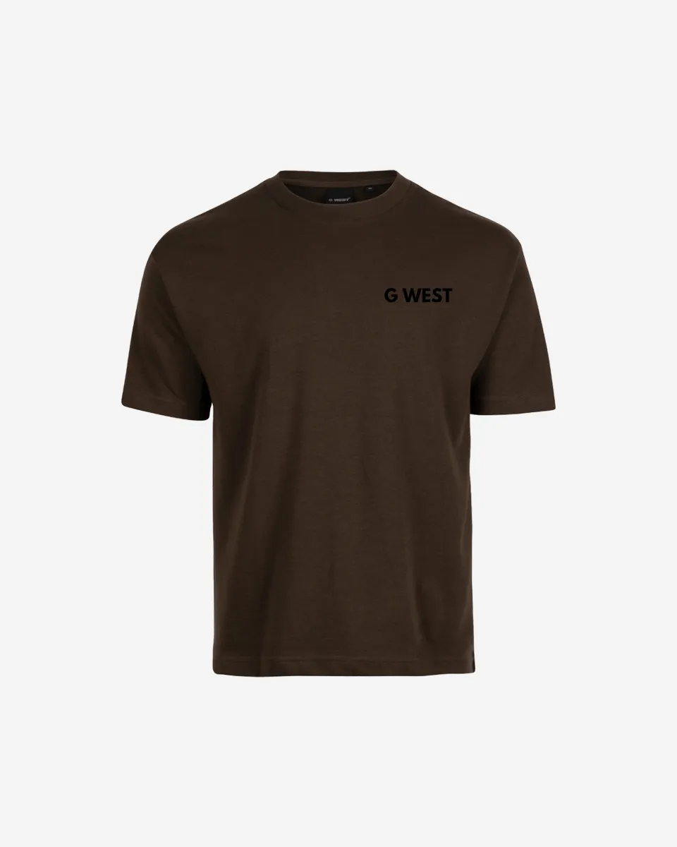 G WEST MENS LOGO KEEP DRY OVERSIZED TEE