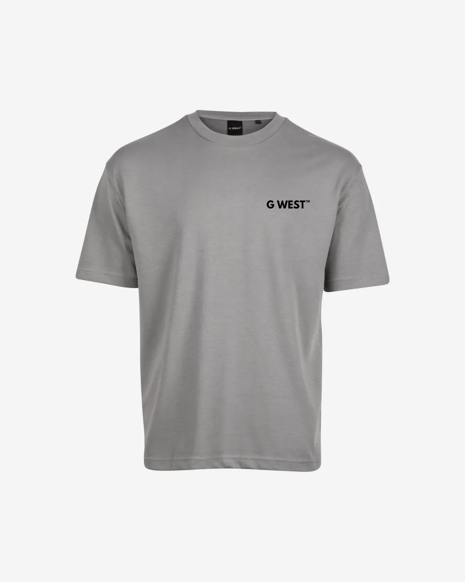 G WEST MENS LOGO KEEP DRY OVERSIZED TEE