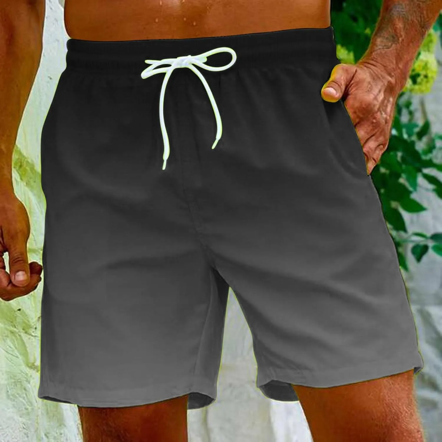 Lastesso Mens Shorts Athletic Running Shorts Lightweight 7 Inch Gym Workout Board Shorts with Pockets Comfort Swim Trunks