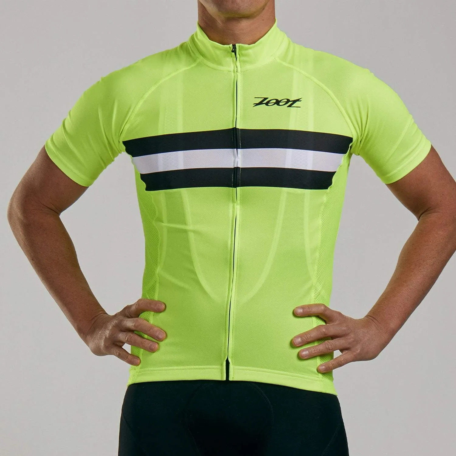 Mens Core  Cycle Jersey - Safety Yellow