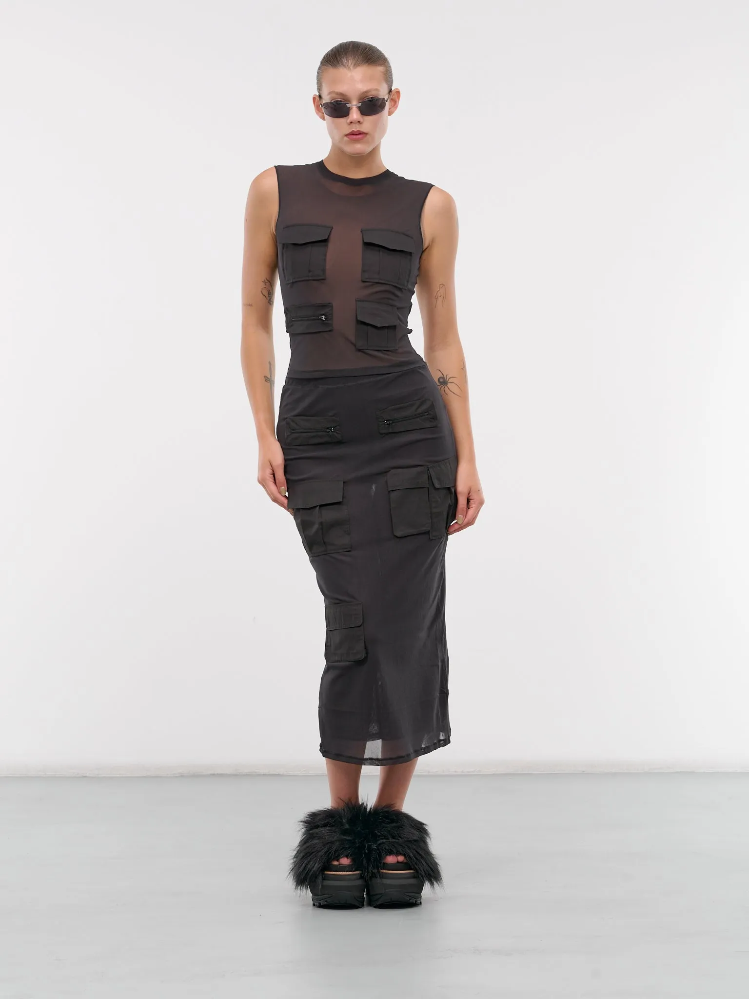 Mesh Cargo Tank Top (AL0419-AA2-ANTHRACITE-GREY)