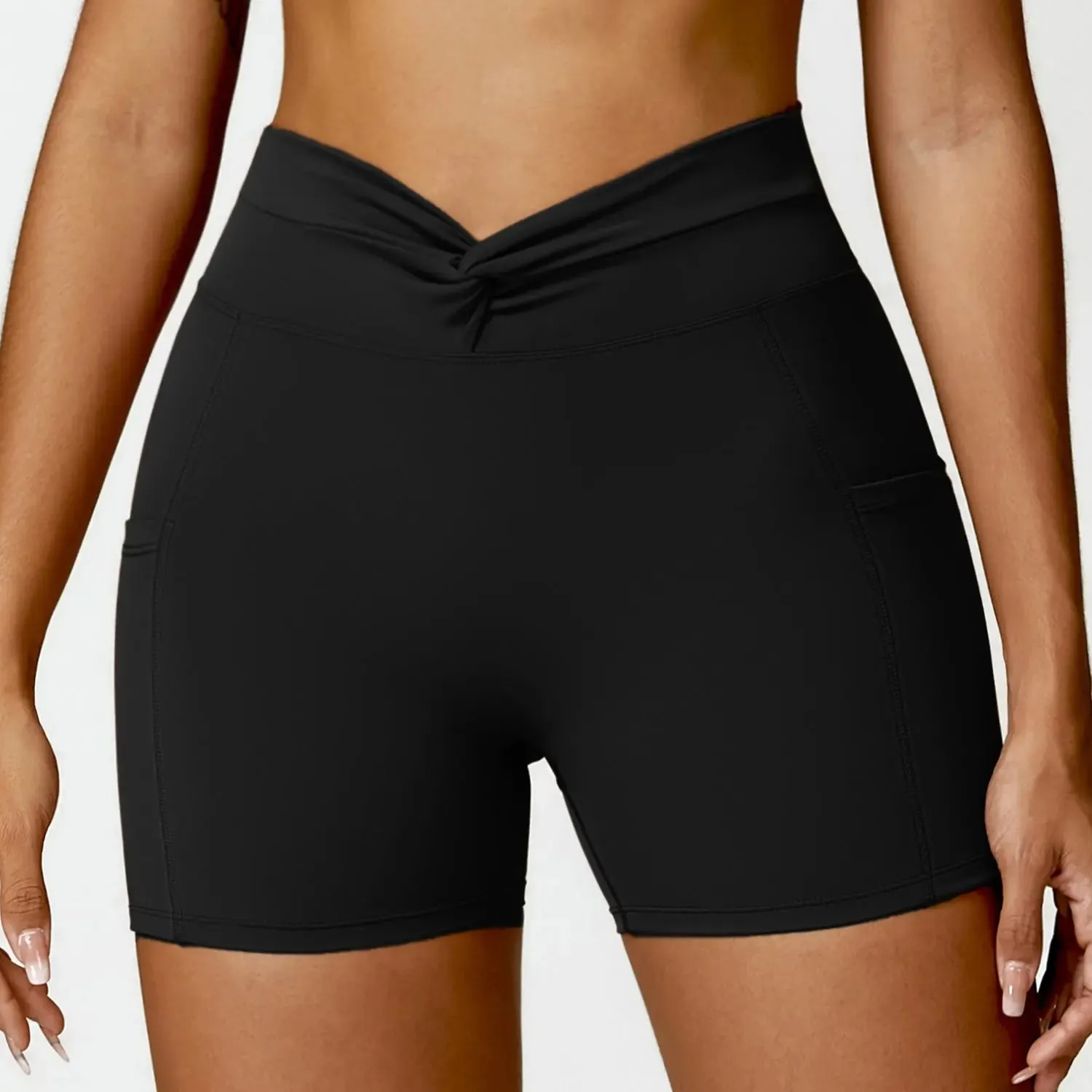 Moisture-Wicking Nude Feel Yoga Shorts