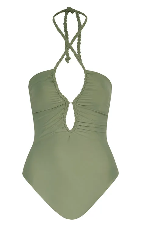 Saint Tropez One Piece Swimsuit in Western Green