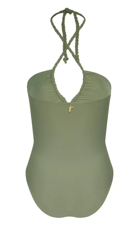 Saint Tropez One Piece Swimsuit in Western Green