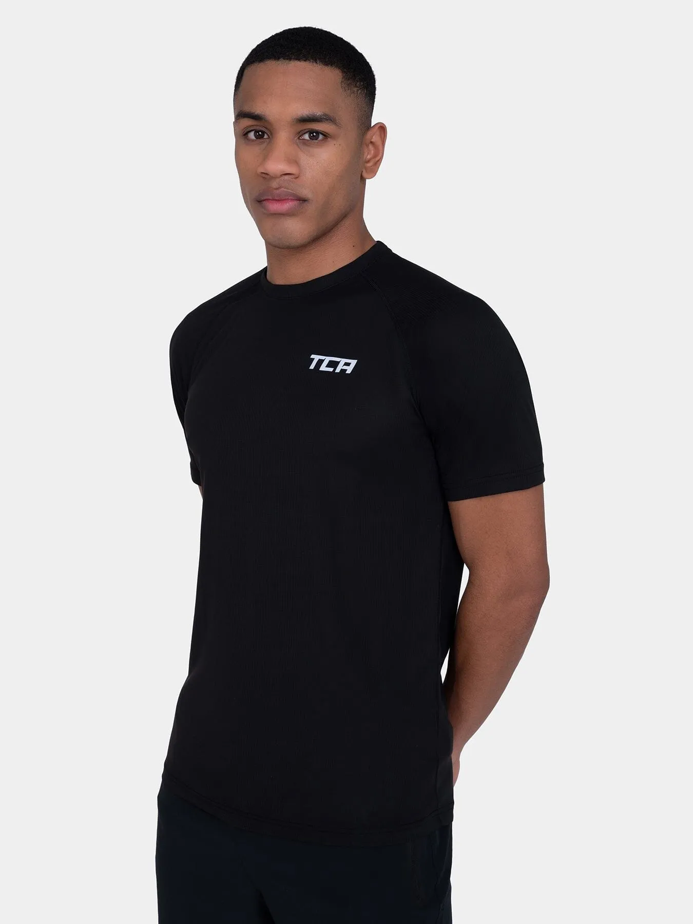 TCA Superlight Mens Dry Fit Gym Shirts  Lightweight Breathable Workout T-Shirts for Running, Training, Fitness & Sports